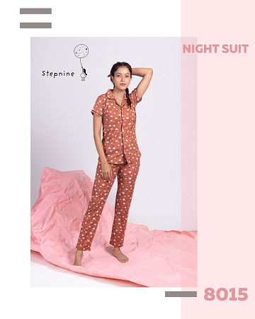 Steps Nine Ukiyo 2 Night Wear Cotton Lycra Fancy Night Suits Collection